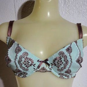 38F pfiff bra blue zephyr Lace padded style NATP80E new
